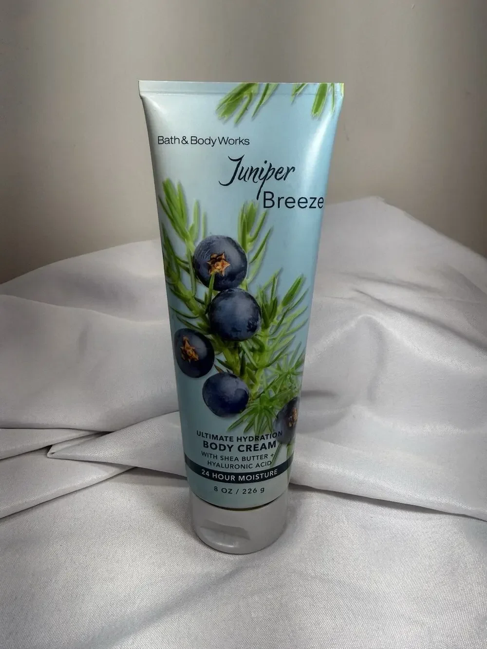 NEW Bath & and Body HTF Works Juniper Breeze 8 oz Body Cream Discontinued